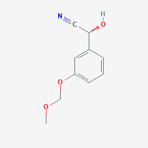 molecular formula C10H11NO3 B069254 (2R)-2-hydroxy-2-[3-(methoxymethoxy)phenyl]acetonitrile CAS No. 189683-85-0