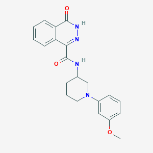 molecular formula C21H22N4O3 B6925504 N-[1-(3-methoxyphenyl)piperidin-3-yl]-4-oxo-3H-phthalazine-1-carboxamide 