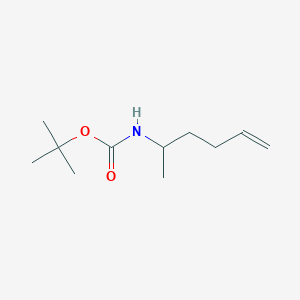 molecular formula C11H21NO2 B069256 tert-Butyl hex-5-en-2-ylcarbamate CAS No. 169268-97-7