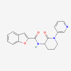 molecular formula C19H17N3O3 B6925631 N-(2-oxo-1-pyridin-3-ylpiperidin-3-yl)-1-benzofuran-2-carboxamide 