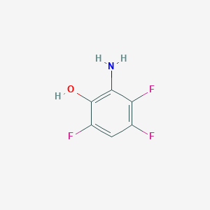 molecular formula C6H4F3NO B069258 2-Amino-3,4,6-trifluorophenol CAS No. 182500-30-7