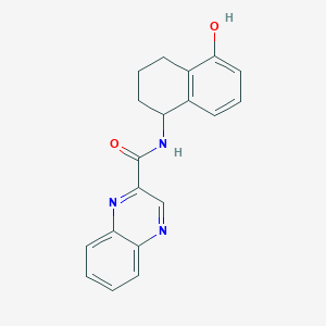 molecular formula C19H17N3O2 B6926274 N-(5-hydroxy-1,2,3,4-tetrahydronaphthalen-1-yl)quinoxaline-2-carboxamide 