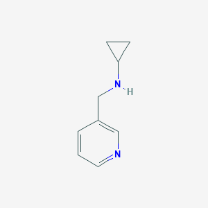 molecular formula C9H12N2 B069264 N-(pyridin-3-ylmethyl)cyclopropanamine CAS No. 183609-18-9