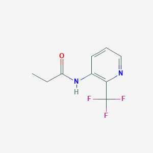molecular formula C9H9F3N2O B6926491 N-[2-(trifluoromethyl)pyridin-3-yl]propanamide 