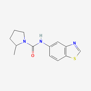 molecular formula C13H15N3OS B6926703 N-(1,3-benzothiazol-5-yl)-2-methylpyrrolidine-1-carboxamide 