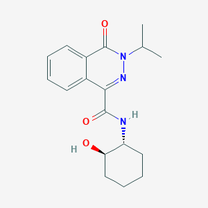 molecular formula C18H23N3O3 B6926869 N-[(1R,2R)-2-hydroxycyclohexyl]-4-oxo-3-propan-2-ylphthalazine-1-carboxamide 