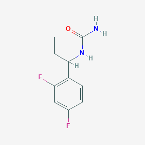 molecular formula C10H12F2N2O B6928116 1-(2,4-Difluorophenyl)propylurea 