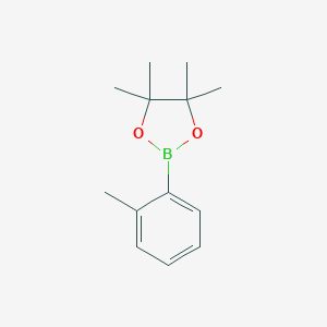 molecular formula C13H19BO2 B069284 4,4,5,5-Tetramethyl-2-(o-tolyl)-1,3,2-dioxaborolane CAS No. 195062-59-0