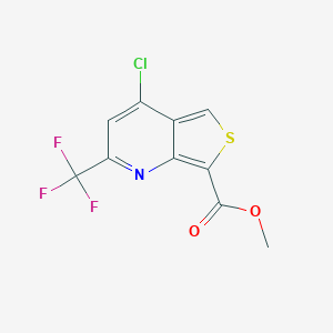 molecular formula C10H5ClF3NO2S B069300 Methyl 4-chloro-2-(trifluoromethyl)thieno[3,4-b]pyridine-7-carboxylate CAS No. 175203-40-4