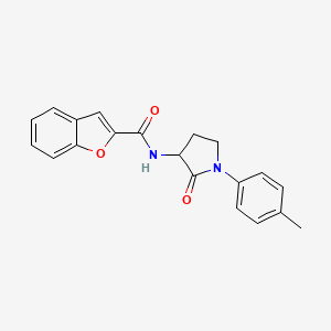 molecular formula C20H18N2O3 B6930370 N-[1-(4-methylphenyl)-2-oxopyrrolidin-3-yl]-1-benzofuran-2-carboxamide 