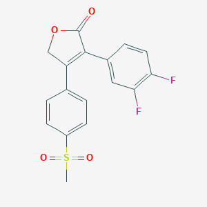 3-(3,4-Difluorophenyl)-4-(4-(methylsulfonyl)phenyl)-2(5H)-furanone