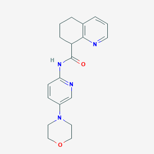 molecular formula C19H22N4O2 B6931044 N-(5-morpholin-4-ylpyridin-2-yl)-5,6,7,8-tetrahydroquinoline-8-carboxamide 