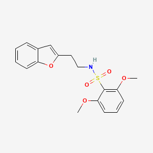 molecular formula C18H19NO5S B6931646 N-[2-(1-benzofuran-2-yl)ethyl]-2,6-dimethoxybenzenesulfonamide 