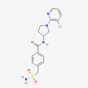 molecular formula C17H19ClN4O3S B6931778 N-[1-(3-chloropyridin-2-yl)pyrrolidin-3-yl]-4-(sulfamoylmethyl)benzamide 