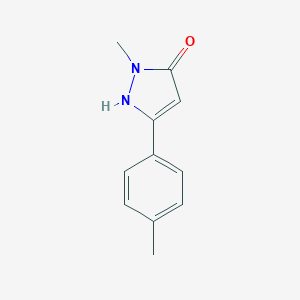 molecular formula C11H12N2O B069320 1-Methyl-3-p-tolyl-1h-pyrazol-5-ol CAS No. 189559-91-9
