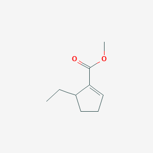 molecular formula C9H14O2 B069325 Methyl 5-ethylcyclopentene-1-carboxylate CAS No. 182683-18-7