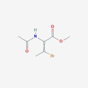 molecular formula C7H10BrNO3 B069329 Methyl 2-acetamido-3-bromobut-2-enoate CAS No. 188656-16-8