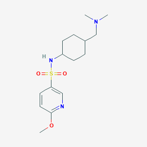 molecular formula C15H25N3O3S B6933025 N-[4-[(dimethylamino)methyl]cyclohexyl]-6-methoxypyridine-3-sulfonamide 