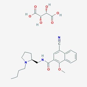 molecular formula C26H33N3O8 B069335 (S)-Nafadotride tartrate CAS No. 173429-65-7