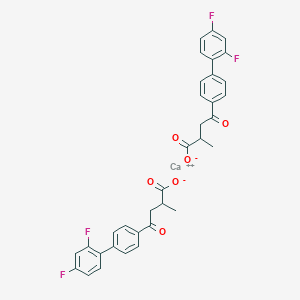 molecular formula C34H26CaF4O6 B069337 Calcium 4-(2',4'-difluorobiphenyl-4-yl)-2-methyl-4-oxobutanoate CAS No. 161692-92-8