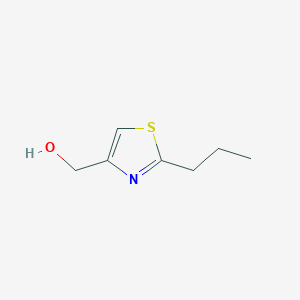 molecular formula C7H11NOS B069339 (2-Propylthiazol-4-yl)methanol CAS No. 166591-38-4