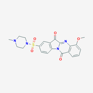 4-Methoxy-8-(4-methylpiperazin-1-yl)sulfonylindolo[2,1-b]quinazoline-6,12-dione