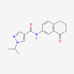 molecular formula C17H19N3O2 B6936470 N-(8-oxo-6,7-dihydro-5H-naphthalen-2-yl)-1-propan-2-ylpyrazole-4-carboxamide 