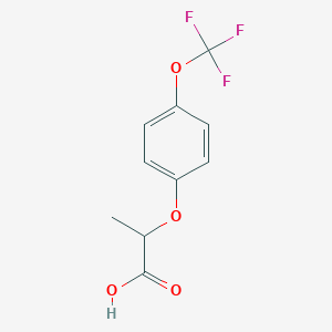 molecular formula C10H9F3O4 B069374 Dl-2-[4-(Trifluoromethoxy)Phenoxy]Propionic Acid CAS No. 175204-35-0