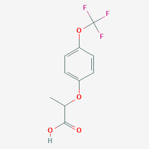 B069374 2-[4-(Trifluoromethoxy)phenoxy]propanoic acid CAS No. 175204-35-0
