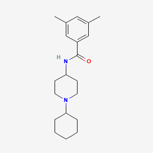 molecular formula C20H30N2O B6937798 N-(1-cyclohexylpiperidin-4-yl)-3,5-dimethylbenzamide 