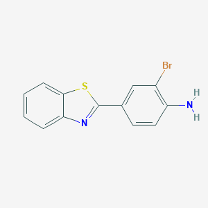 molecular formula C13H9BrN2S B069382 4-(Benzo[d]thiazol-2-yl)-2-bromoaniline CAS No. 178804-06-3
