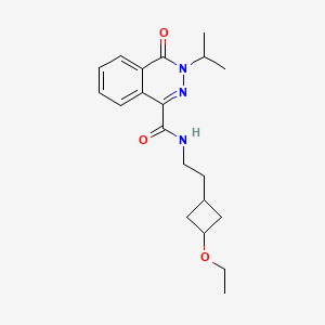 molecular formula C20H27N3O3 B6938383 N-[2-(3-ethoxycyclobutyl)ethyl]-4-oxo-3-propan-2-ylphthalazine-1-carboxamide 