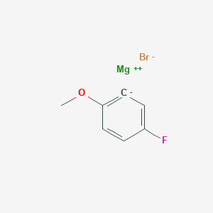 molecular formula C7H6BrFMgO B069390 5-氟-2-甲氧基苯基溴化镁 CAS No. 188132-02-7