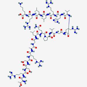 molecular formula C97H175N39O25 B069395 Thr-Arg-Ser-Ser-Arg-Ala-Gly-Leu-Gln-Phe-Pro-Val-Gly-Arg-Val-His-Arg-Leu-Leu-Arg-Lys CAS No. 172998-24-2