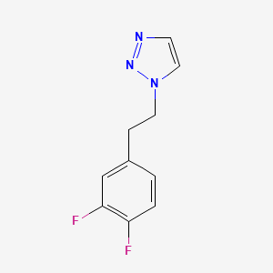 molecular formula C10H9F2N3 B6939657 1-[2-(3,4-Difluorophenyl)ethyl]triazole 