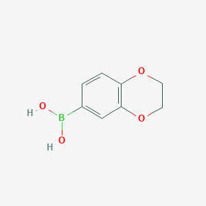 molecular formula C8H9BO4 B069397 1,4-Benzodioxane-6-boronic acid CAS No. 164014-95-3