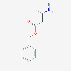 molecular formula C11H15NO2 B069401 (S)-Benzyl 3-aminobutyrate CAS No. 173239-31-1