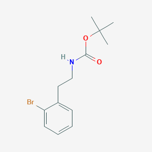 molecular formula C13H18BrNO2 B069415 叔丁基-2-溴苯乙基氨基甲酸酯 CAS No. 171663-06-2