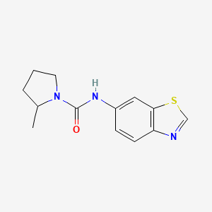 molecular formula C13H15N3OS B6941776 N-(1,3-benzothiazol-6-yl)-2-methylpyrrolidine-1-carboxamide 