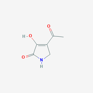 molecular formula C6H7NO3 B069421 4-Acetyl-3-hydroxy-1H-pyrrol-2(5H)-one CAS No. 170436-02-9