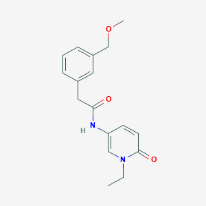 molecular formula C17H20N2O3 B6942177 N-(1-ethyl-6-oxopyridin-3-yl)-2-[3-(methoxymethyl)phenyl]acetamide 