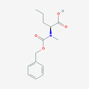 molecular formula C14H19NO4 B069422 (2S)-2-[Methyl(phenylmethoxycarbonyl)amino]pentanoic acid CAS No. 177659-78-8