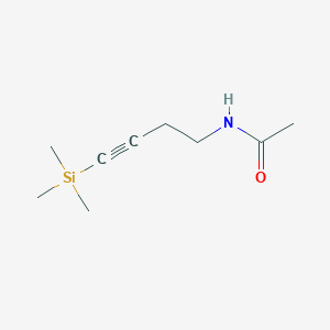 molecular formula C9H17NOSi B069424 N-(4-trimethylsilylbut-3-ynyl)acetamide CAS No. 183208-72-2