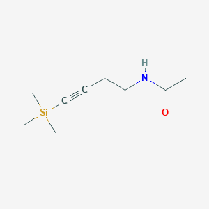molecular formula C9H17NOSi B069424 N-[4-(Trimethylsilyl)-3-butynyl]acetamide CAS No. 183208-72-2
