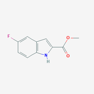 molecular formula C10H8FNO2 B069429 5-氟-1H-吲哚-2-羧酸甲酯 CAS No. 167631-84-7