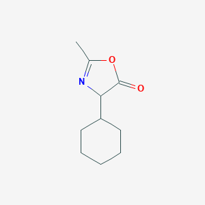 molecular formula C10H15NO2 B069433 4-Cyclohexyl-2-methyloxazol-5(4H)-one CAS No. 180200-83-3