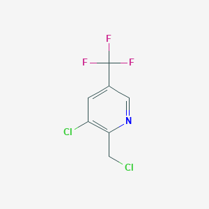 molecular formula C7H4Cl2F3N B069434 3-Chloro-2-(chloromethyl)-5-(trifluoromethyl)pyridine CAS No. 175277-52-8