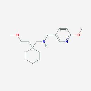 molecular formula C17H28N2O2 B6944067 N-[[1-(2-methoxyethyl)cyclohexyl]methyl]-1-(6-methoxypyridin-3-yl)methanamine 