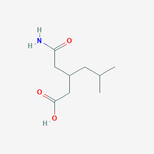 3-(2-Amino-2-oxoethyl)-5-methylhexanoic acid
