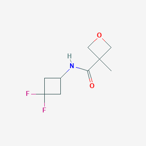molecular formula C9H13F2NO2 B6944547 N-(3,3-difluorocyclobutyl)-3-methyloxetane-3-carboxamide 